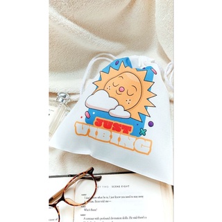 ☀️[พร้อมส่ง] ถุงผ้าหูรูด ถุงผ้าขนาดเล็ก ถุงเก็บของ เครื่องสำอาง ของใช้ ถุงผ้าน่ารักๆ ถุงผ้าแฟชั่น กระเป๋าผ้าหูรูด