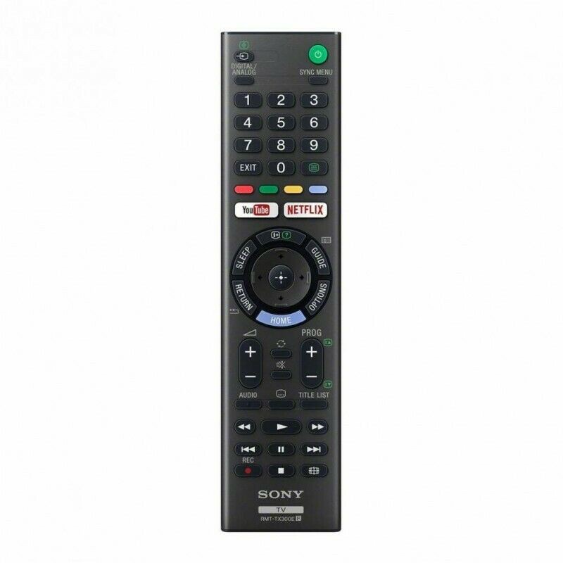 New Replacement Remote For Sony TVs - Model RMT-TX300E (Fits KDL
