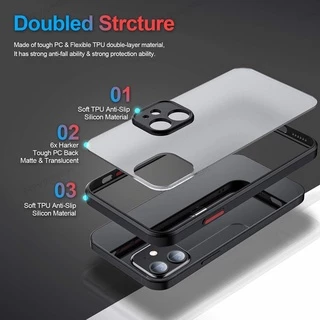 สําหรับ Samsung Galaxy A53 A73 A13 A33 A23 5G 4G ป้องกันเลนส์ Soft TPU + Hard PC Matte เคสโทรศัพท์