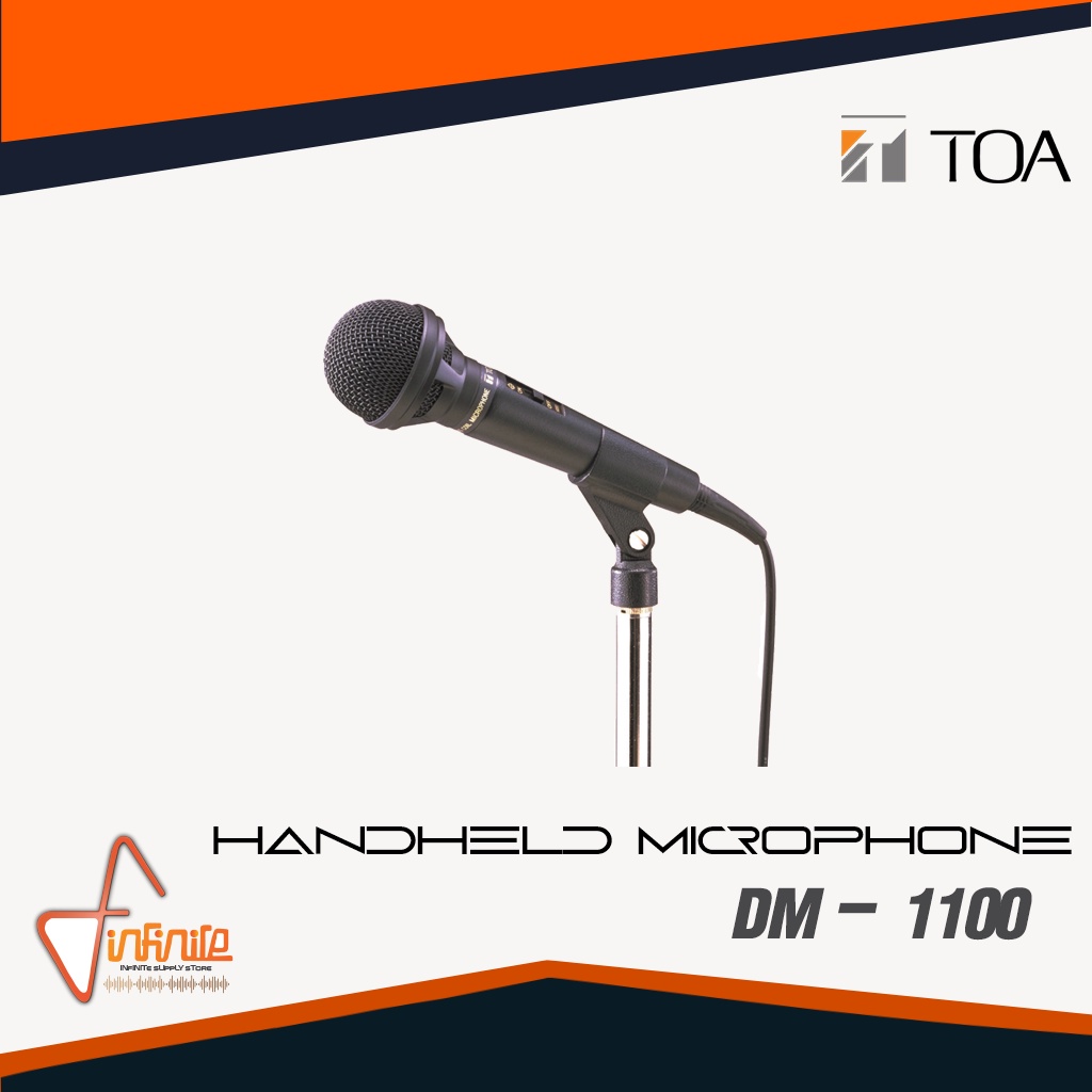 TOA DM-1100 ไมโครโฟน แบบสาย Unidirectional Microphone