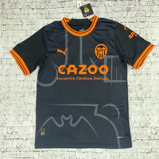 เสื้อกีฬาแขนสั้น ลายทีมชาติฟุตบอล Valencia jersey 22-23 แห้งเร็ว ไซซ์ S-XXL