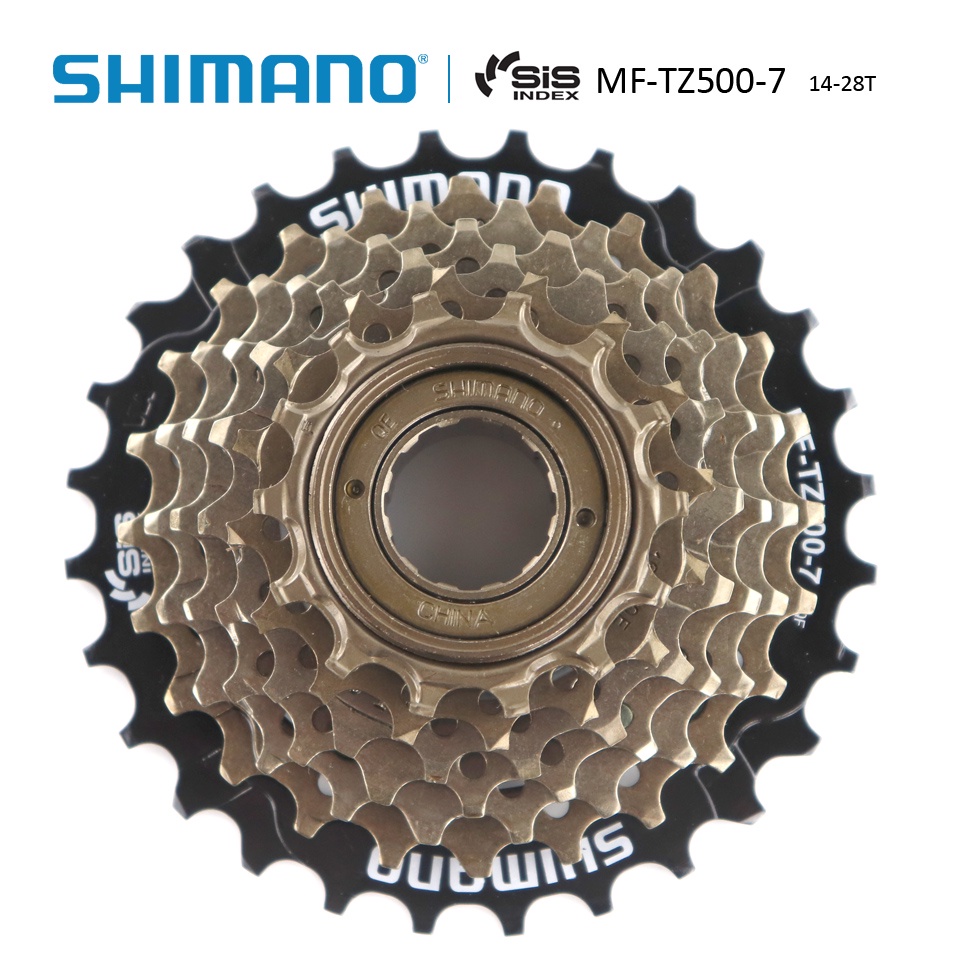 SHIMANO MF-TZ500 6 / 7 ความเร็วจักรยาน Freewheel 14-28T 14-34T Sprocket 6S 7S เหล็กสําหรับ MTB จักรยานพับขี่จักรยานจักรยาน - รูปที่ 4