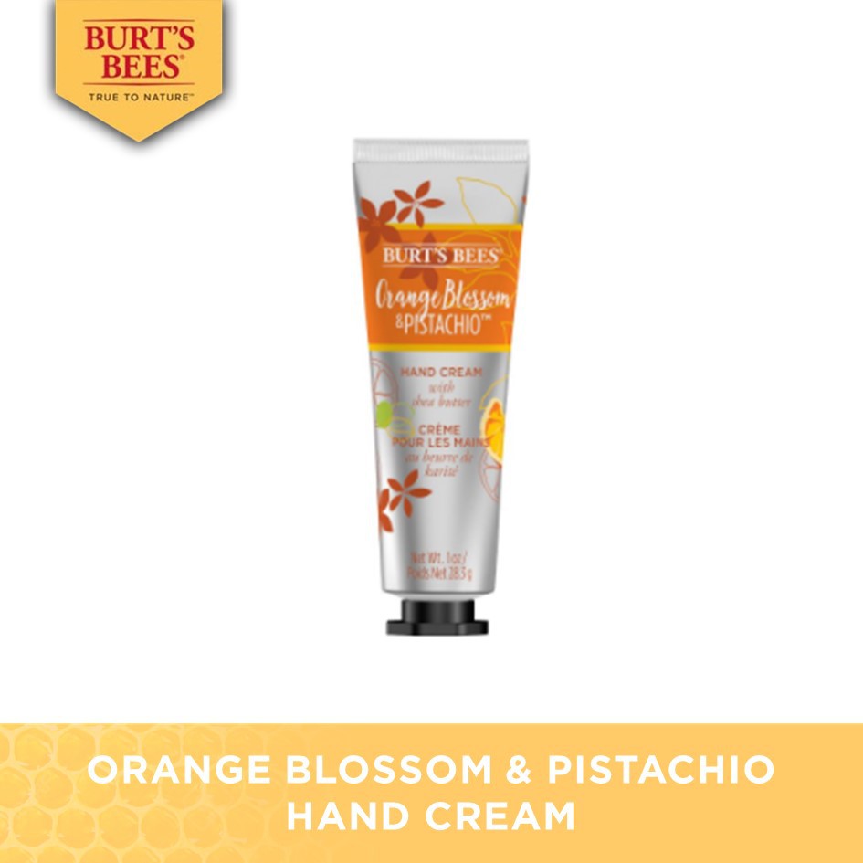 Burt's Bees ORANGE BLOSSOM & PISTACHIO HAND CREAM Shopee Thailand