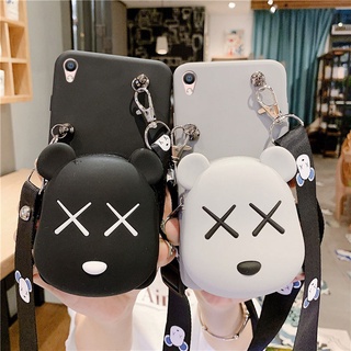 เคสโทรศัพท์มือถือ ลาย Kaws พร้อมกระเป๋าสตางค์ และสายคล้อง สําหรับ case infinix Hot 30 30i 20s 20 20i 9 10 11 2022 12 Play 10s 11S NFC 12i Note 12 G96 8 10 11 11S Pro Smart 7 5 6 HD Zero 5G Tecno Pova Neo 2 3 4 Techno Spark 6 go 2023  Pop 5 Lte