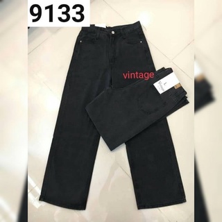 ยีนส์ยี่ห้อVintage-9133 กระบอกสีดำงานจริงสวยมาก ตรงปก❤️‍🔥