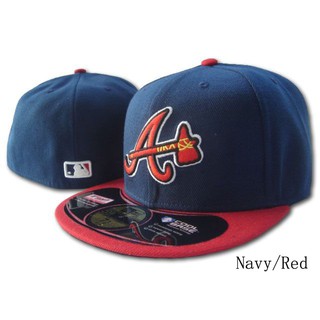 New Mlb Atlanta Bres หมวกแก็ปสําหรับผู้ชายผู้หญิง 59 Fifty W Close