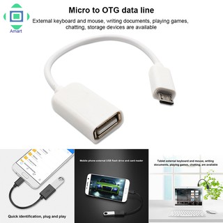 micro usb otg สายเคเบิ้ลถ่ายโอนข้อมูล micro usb อะแดปเตอร์สําหรับ samsung htc android