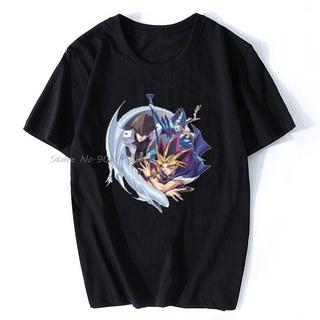 [100% Cotton] Yugioh Kaiba Yugi เสื้อยืด ผ้าฝ้าย พิมพ์ลายอนิเมะมังกร สีขาว สีน้ําเงินเข้ม สไตล์ฮิปฮอป ฮาราจูกุ สําหรับผู