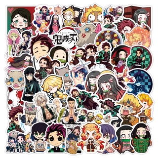 สติ๊กเกอร์ลายการ์ตูนญี่ปุ่นกันน้ํา 50 ชิ้น