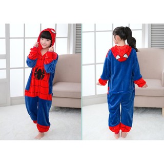 7C58 ชุดเด็ก ชุดมาสคอต ชุดนอนแฟนซี ไอ้แมงมุม สไปเดอร์แมน Mascot Spiderman Costumes