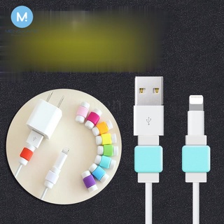 เกลียวถนอมสายชาร์จ ซิลิโคน ทรงสี่เหลี่ยม สําหรับ Android USB