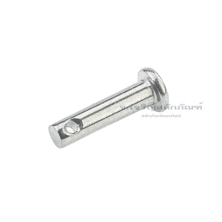 สลักหัวแบนกลม-ปิ๊นหัวแบน สแตนเลส (Stainless Steel Clevis Pin)) ขนาด M3 M4 M5 M6 M8 สลักหัวกลมแบน สลัก (แพ็คละ 1 ตัว)