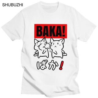 เสื้อยืดผ้าฝ้ายพิมพ์ลายแฟชั่น เสื้อยืดแขนสั้น พิมพ์ลายการ์ตูนมังงะ Baka Rabbit Slap สไตล์ญี่ปุ่น สําหรับผู้ชาย