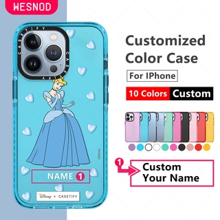 [Customized Name] เคสโทรศัพท์มือถือแบบนิ่ม Tpu ใส กันกระแทก ลายการ์ตูนเจ้าหญิงดิสนีย์ Cinderella แฟชั่น สําหรับ Iphone 12 Pro Xs Max 11 X Xr 7 8 Plus 13 Mini Caseยี่ห้อtifyใสขอบเรียบโทรศัพท์มือถือฝาปิด