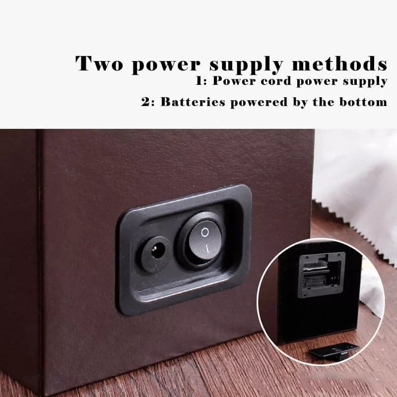 New Alitech 🎁ของแท้ ส่งจากไทย🎁 watch winder 1 เรือน กล่องนาฬิกา กล่องหมุนนาฬิกา กล่องหมุนนาฬิกาอัตโนมัติ[watch1+0]