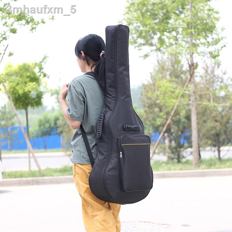 QIAOYUE กระเป๋ากีตาร์โปร่ง ขนาด 40-41 นิ้ว กันน้ำ กันฝุ่น กระเป๋าเป้กีต้าร์ กระเป๋ากีต้าร์ กระเป๋ากีต้าร์ Guitar bag กระ
