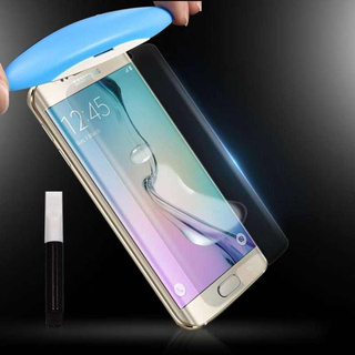 ฟิล์มกระจกเต็มจอ กาวยูวี ซัมซุง เอส6เอจด์  UV Glue Set Glass Full Cover Premium Tempered for Samsung Galaxy S6 edge