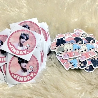 สติกเกอร์งานเคลือบ กลิตเตอร์/โฮโลแกรม/ดาว/หัวใจ