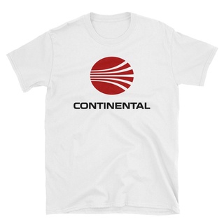 เสื้อยืดลําลอง ผ้าฝ้าย 100% พิมพ์ลาย Continental Airlines คุณภาพสูง แฟชั่นสําหรับผู้ชาย และผู้หญิงS-5XL