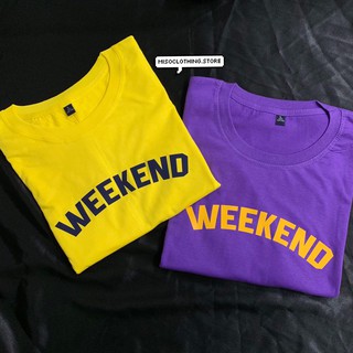 "Weekend" เสื้อยืดสกรีน สวมใส่สบาย