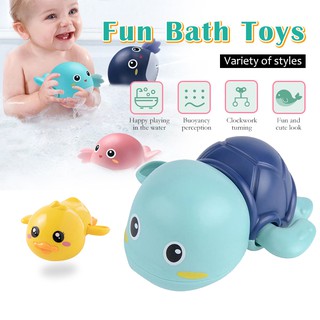 ของเล่นเด็ก ของเล่นอาบน้ำ เต่าไขลานว่ายน้ำ Bath Toys ของเล่นอ่างอาบน้ำเด็ก ปลาโลมา/เต่า/เป็ด ของเล่นไขลานว่ายน้ำ ของเล่น