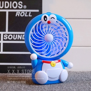 ส่งด่วนๆ🔥 DoraemonCartoonf Mini fan พัดลมพกพาขนาดเล็กชาร์จสายUSB