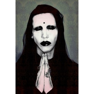 โปสเตอร์ Marilyn Manson มาริลีน แมนสัน วงร็อก Rock Music Band Poster รูปภาพ ภาพถ่าย โปสเตอร์วงดนตรี ตกแต่งผนัง วงดนตรี