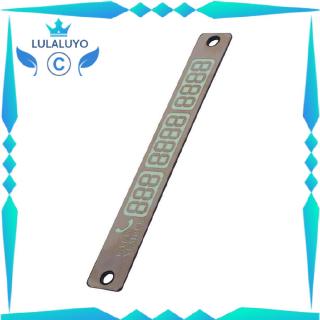 MC   Luminous Parking Card Temporary Mobile Phone Number Card Number Plate Message“In Stock”