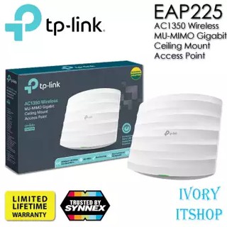 ราคาTP-Link EAP225 V3 Access Point (AC1350 Wireless MU-MIMO Gigabit Ceiling Mount Access Point)