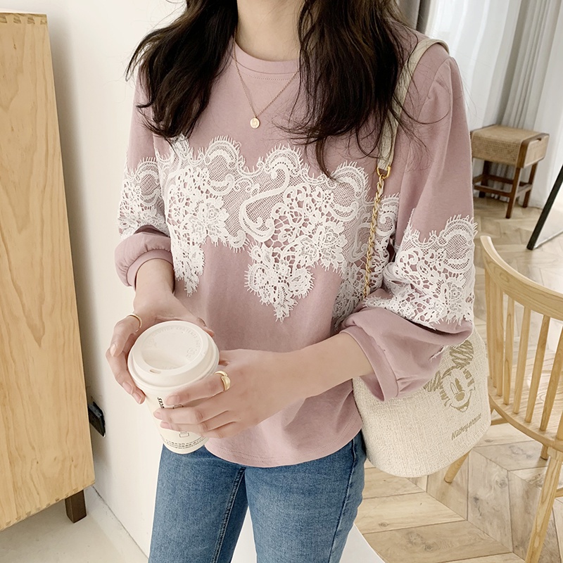 SUNDAY2020  เสื้อวินเทจผญ กกกกแม่🔥  ออกแบบ เสื้อแขนสามส่วนแต่งลูกไม้ 🍭♥️ งานสวย มงลงมาก ✨ - รูปที่ 3