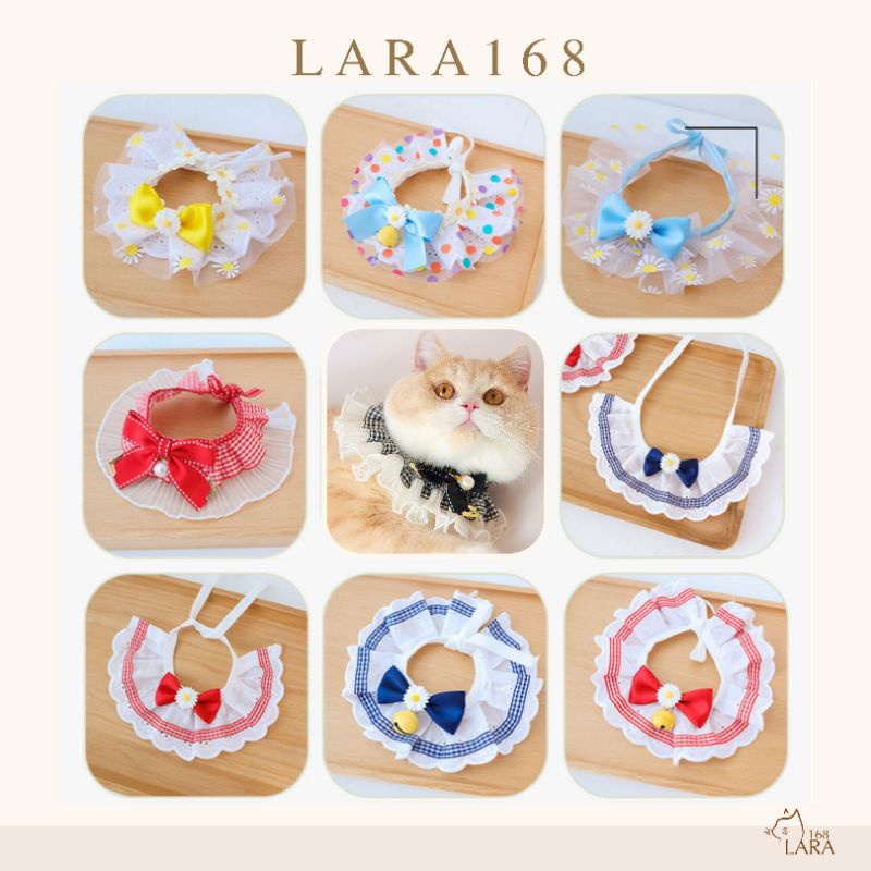 SET1 ปลอกคอแมว​ แบบมีระบาย ปลอกคอ​สัตว์​เลี้ยง​ ( D​0​6 )