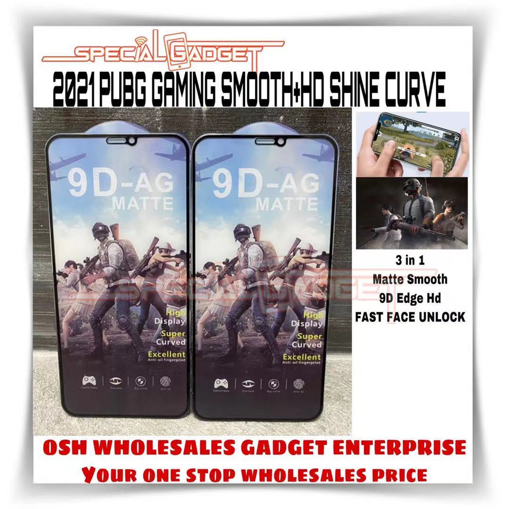 (Vivo PUBG Game+9D ShineMatte)Y36 V27e Y33s Y31 Y30 Y50 Y20s V25 V25e V23e Y12s Y12D S1 Pro V15 Y12A