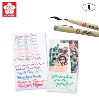 SAKURA (ซากุระ) ปากกาพิกม่า ปากกาหัวพู่กัน (Pigma Brush) รหัส XSDK