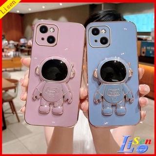 เคส iPhone 13 12 pro max 11 pro max iPhone 11 iPhone 12 iPhone 13 pro max เคสโทรศัพท์มือถือ ลายนักบินอวกาศ พร้อมขาตั้ง สําหรับ YHY