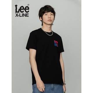 LEE XLINE เสื้อยืด เสื้อยืดผู้ชาย เสื้อยืดคอกลม เสื้อยืดสีขาว เสื้อยืดสีดำ เสื้อยืดผู้หญิง เสื้อ ผ้าฝ้ายนุ่ม COD S-3XL