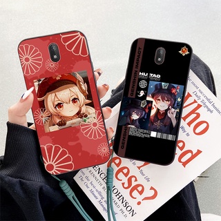 เคสโทรศัพท์มือถือ ลายการ์ตูน พร้อมสายคล้อง สําหรับ Nokia C2 NokiaC2 Genshin Hu Tao Klee