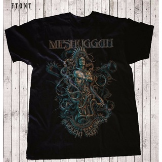 เสื้อยืดผ้าฝ้ายพิมพ์ลายขายดี Meshuggah - เสื้อยืดลําลอง แขนสั้น คอกลม พิมพ์ลาย The Violent Sleep of Reason ขนาด S ถึง 7X