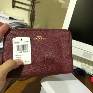 พร้อมส่ง coach คล้องมือ สีแดง crimon