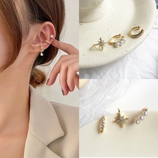 Ringring_acc | Diamond Ear Cuff ต่างหูหนีบเพชร ต่างหูหนีบสีทองพร้อมส่ง Ear clip