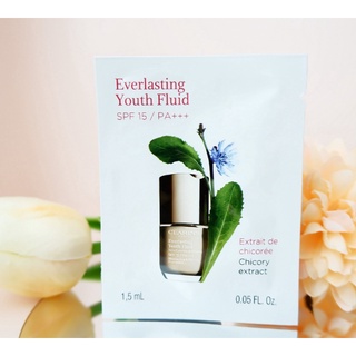 พร้อมส่ง รองพื้น บำรุงผิวกระชับแบบซอง Clarins Everlasting Youth Fluid SPF15 PA+++ 1.5 ml. // No.105