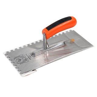 เกรียง หวี ด้ามพลาสติก SOMIC 4825/02 6 มม. สีดำ-ส้ม 6MM NOTCHED TROWEL SOMIC 4825/02 TROWEL