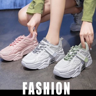 แหล่งขายและราคาCOOL SHOES (มาใหม่ AR-04)  รองเท้าผ้าใบผู้หญิง เสริมส้น 5 ซม.รองเท้าลำลองอาจถูกใจคุณ