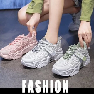 โปรโมชั่น(มาใหม่ AR-2012) รองเท้าผ้าใบผู้หญิง เสริมส้น 5 ซม.รองเท้าลำลอง