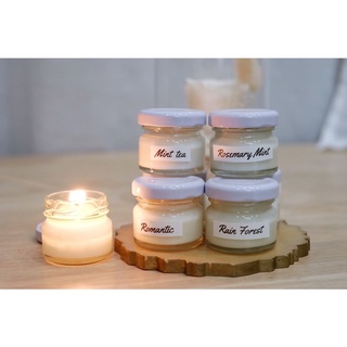 เทียนหอมอะโรม่า ในขวดแยม ปลอดภัย100% Aroma Candle