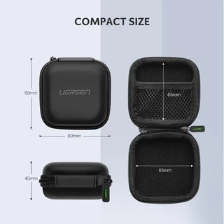 Ugreen Storage Bagกล่องเคส สำหรับจัดเก็บหูฟัง เมมโมรี่การ์ด ขนาด 8x8x4 ซม.ไซซ์ S