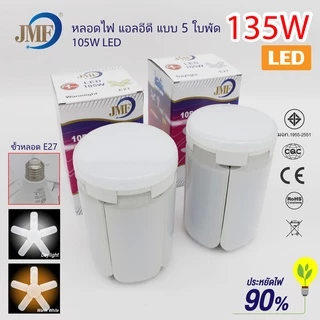 🔥พร้อมส่ง🔥 JMF หลอดไฟ LED หลอดไฟทรงใบพัด พับเก็บได้ ปรับมุมโคมไฟได้ ประหยัดพลังงานไฟ ไฟตลาดนัด