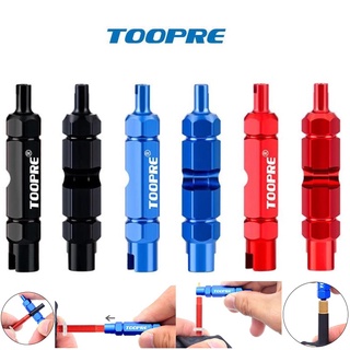 TOOPRE เครื่องมือ ขัน ใส่ ถอด วาล์วลมจักรยาน (3 in 1) ทั้งแบบ Schrader and Presta Valve ,Tubeless and Tubed Tires