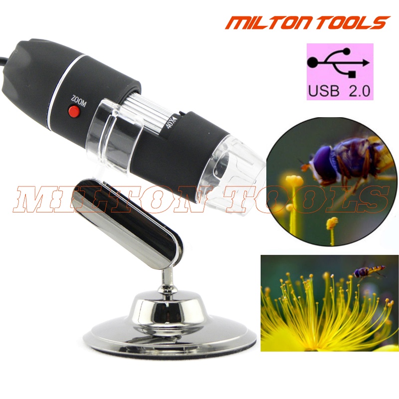 USB Digital Microscope 50X 500X 2MP With 8 LED Video Camera Magnifier 500X Zoom Loupes With