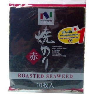 Nico-nico Nico Yaki Aka Seaweed 27g  Nico-nico นิโคยากิอากะสาหร่าย 27 กรัม