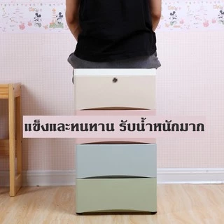 HEINOเพิ่มหนาตู้ลิ้นชักพลาสติก มีล้อสีสลับ ไม่มีกลิ่น ปลอดสารพิษ สามารถล็อคได้ เป็นมิตรกับสิ่งแวดล้อม 5ชั้น4ชั้น3ชั้น